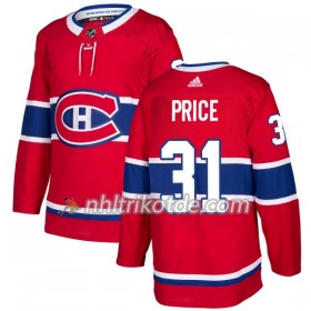 Montreal Canadiens Trikot Carey Price 31 Adidas 2017-2018 Rot Authentic - Herren